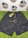 Gucci Shorts Neri GG Jacquard