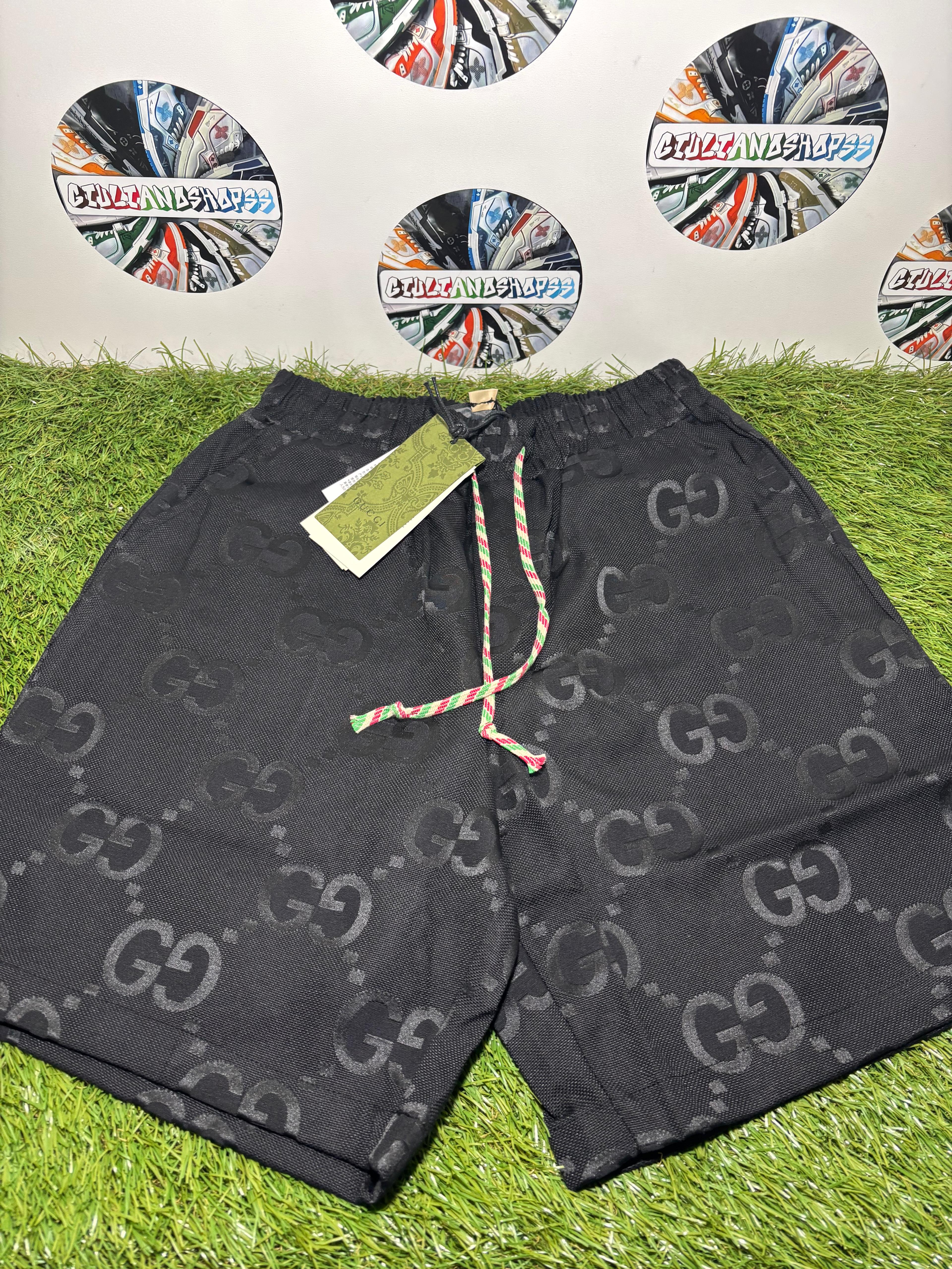 Gucci Shorts Neri GG Jacquard