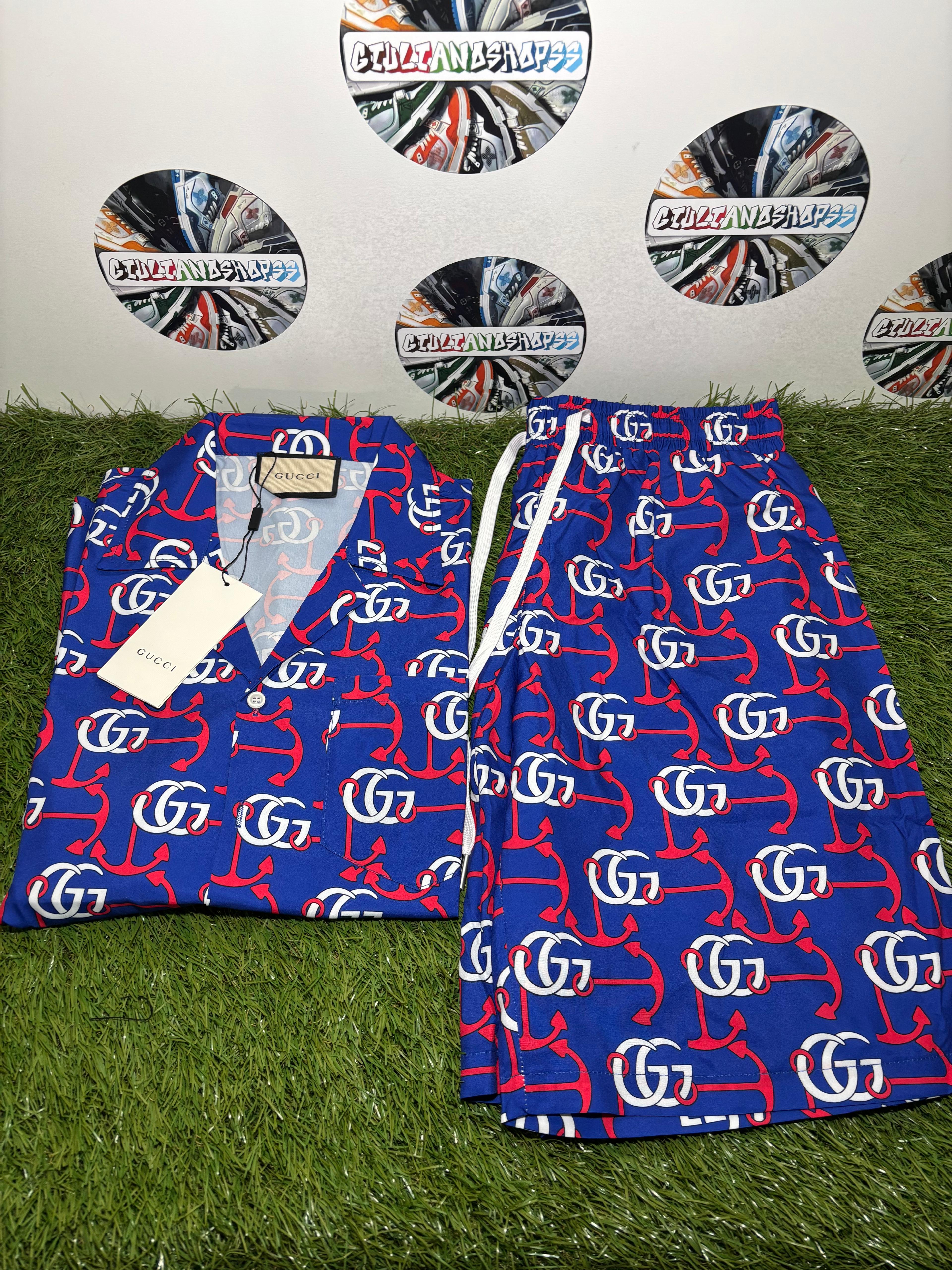 Gucci GG Completo Blu Rosso