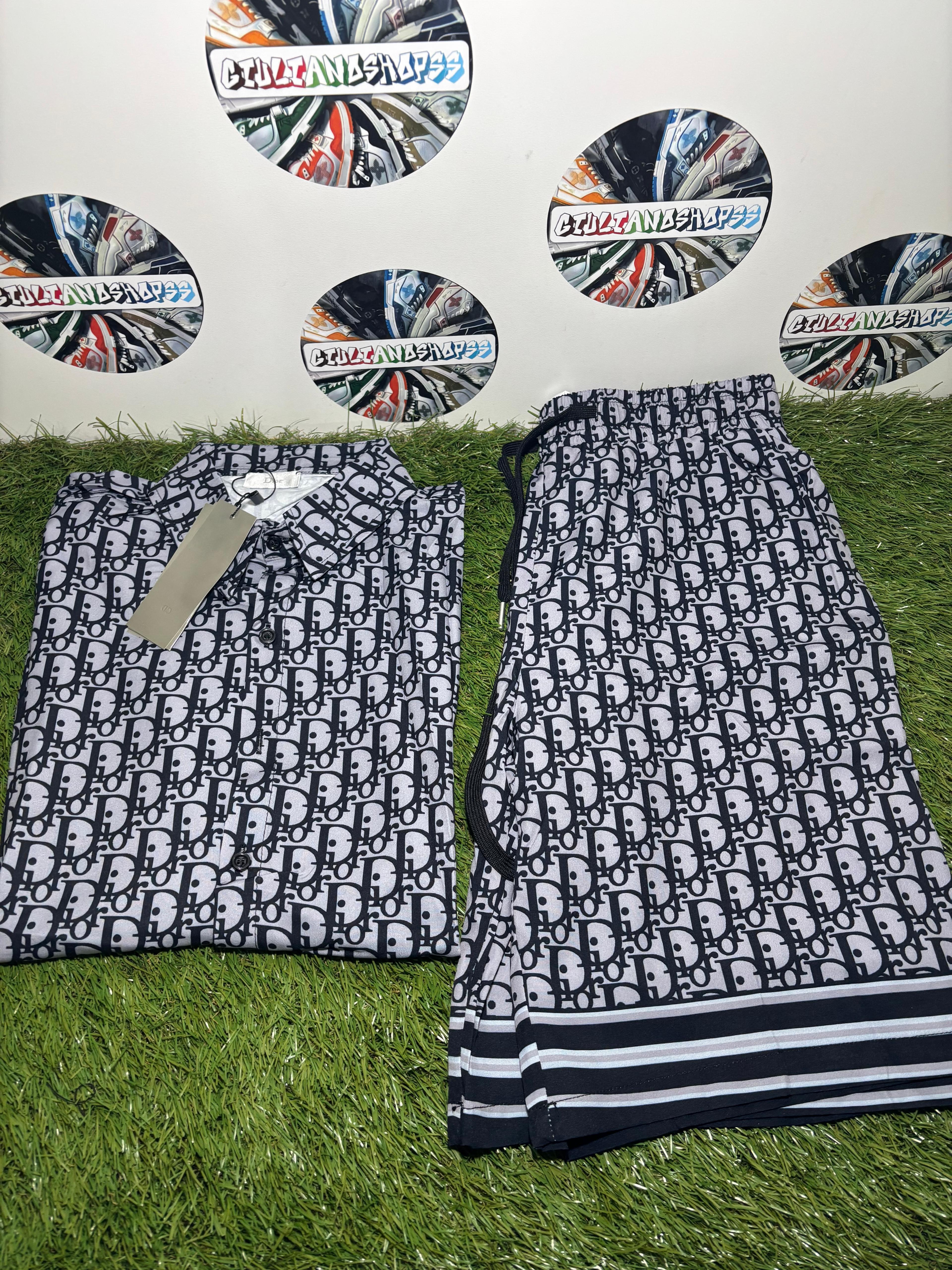 Dior Oblique Completo Blu Navy