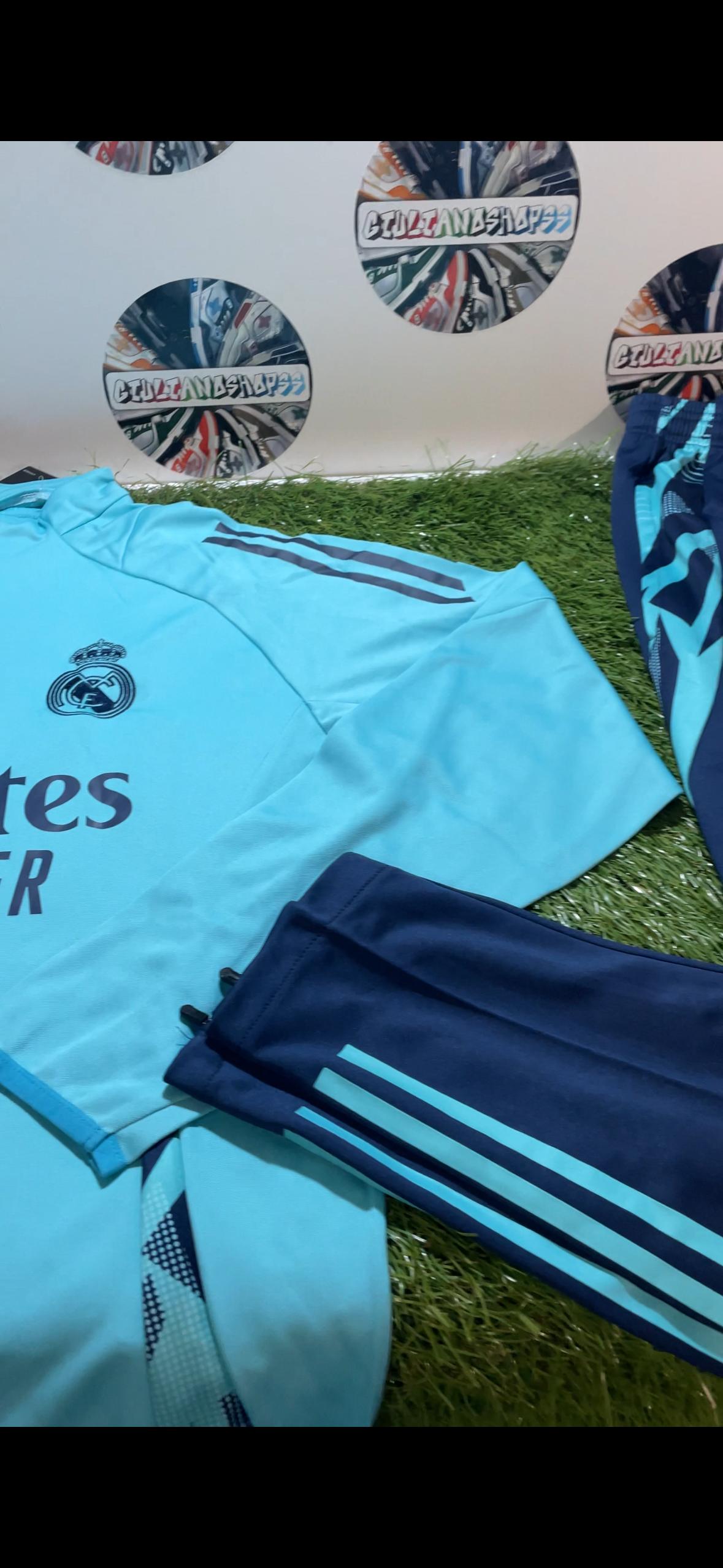 Tuta Real Madrid Adidas Azzurra