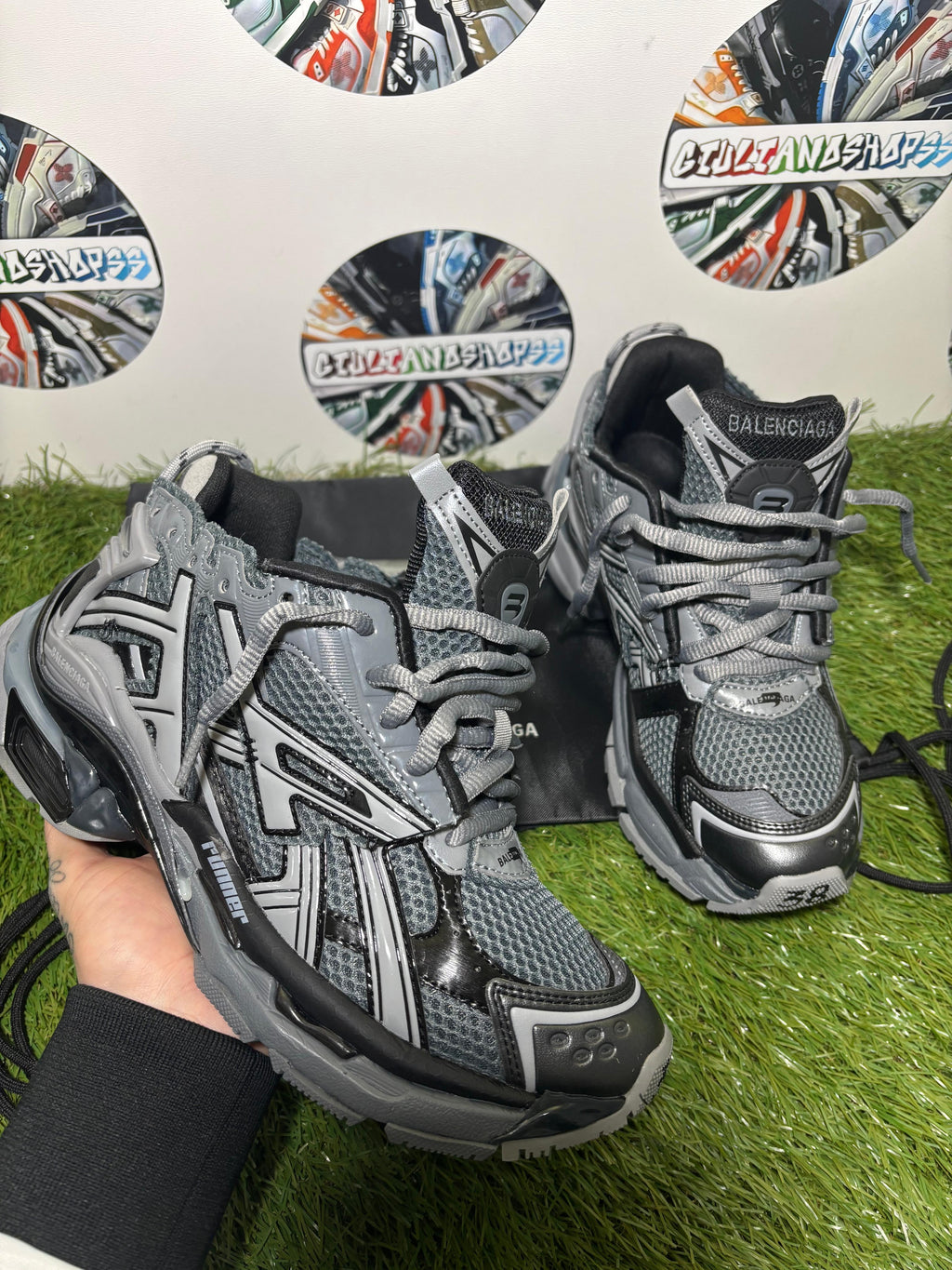 Balenciaga Runner Sneaker - Grigia Scura/Gunmetal
