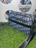 Dior Rider Messenger Oblique Blu Scuro