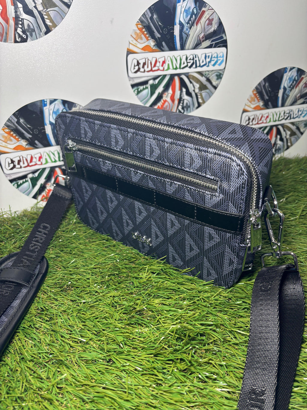 Dior Safari Messenger CD Diamond Nero/Grigio