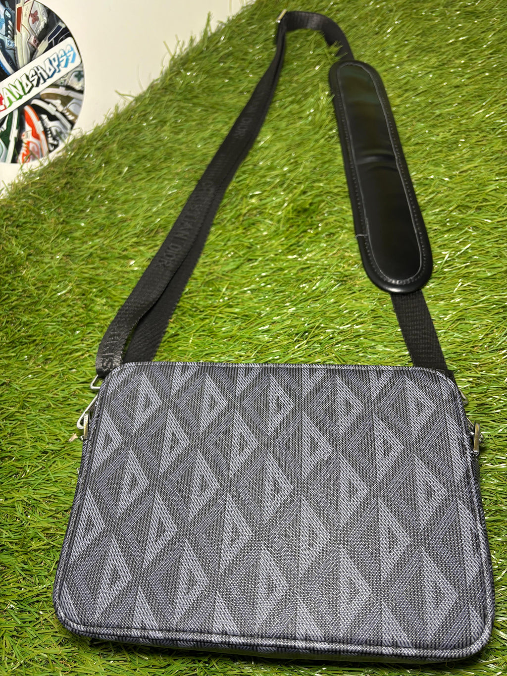 Dior Safari Messenger CD Diamond Nero/Grigio