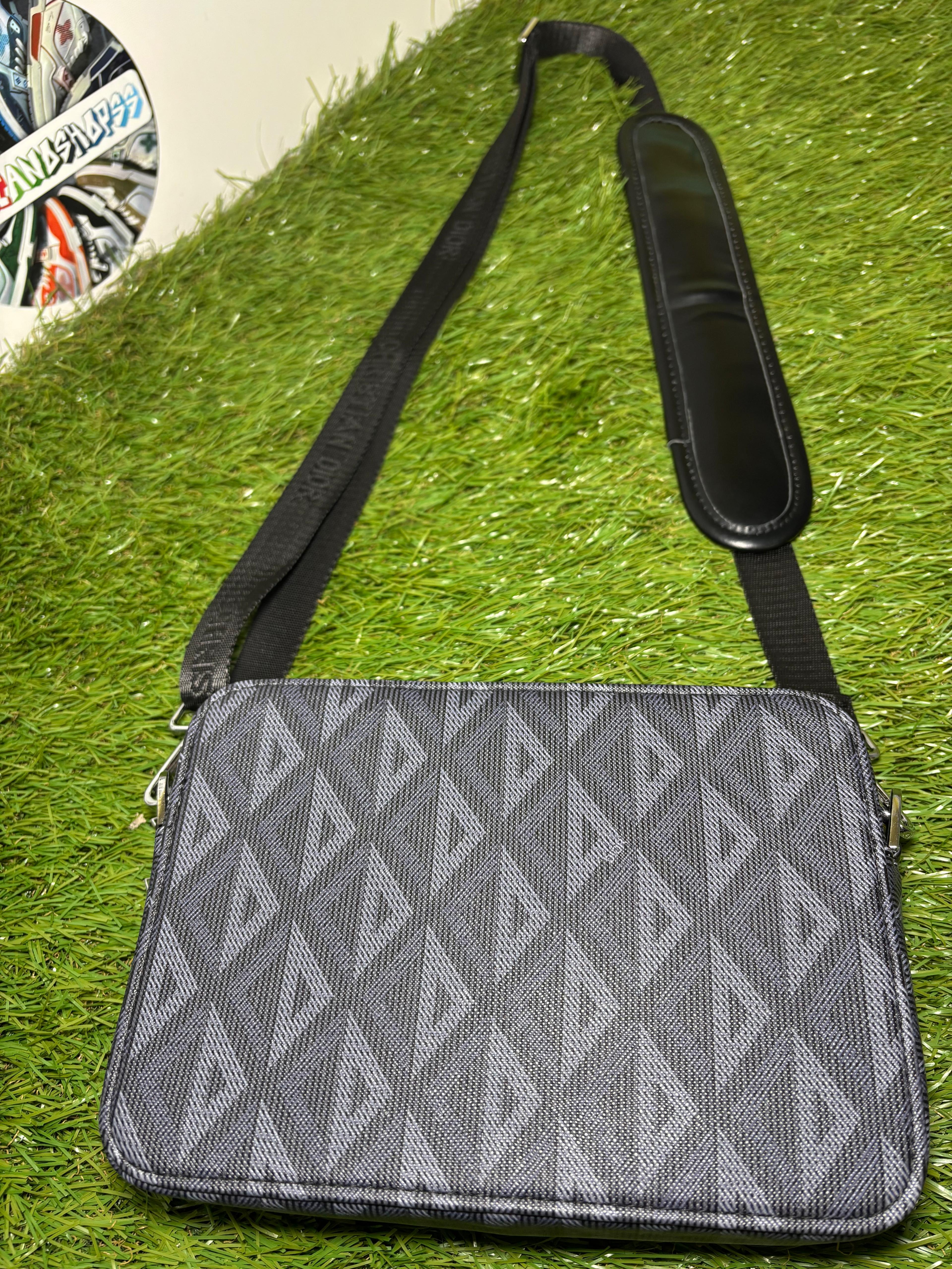 Dior Safari Messenger CD Diamond Nero/Grigio