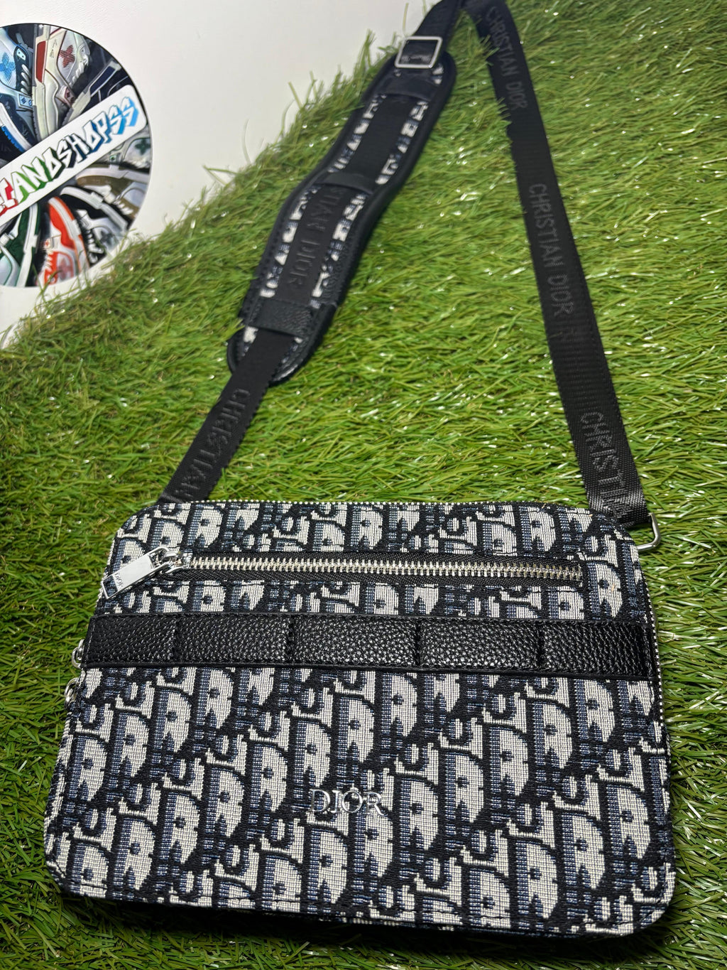 Dior Safari Messenger Oblique Blu Chiaro