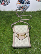 Gucci Horsebit 1955 Phone Bag Beige