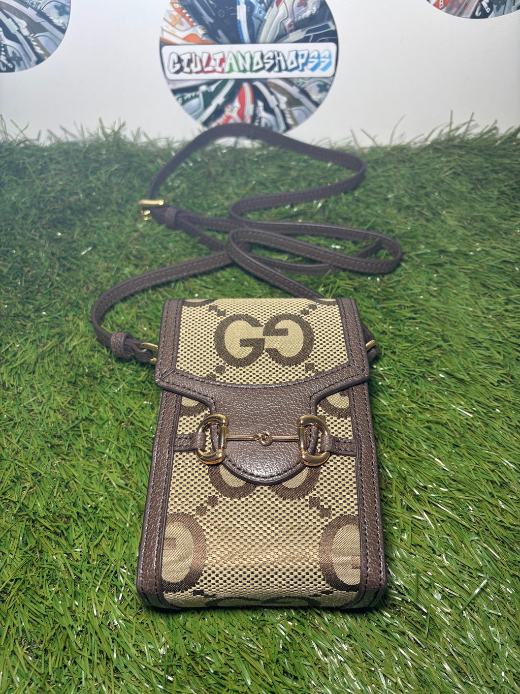 Gucci Horsebit 1955 Phone Bag Jumbo GG