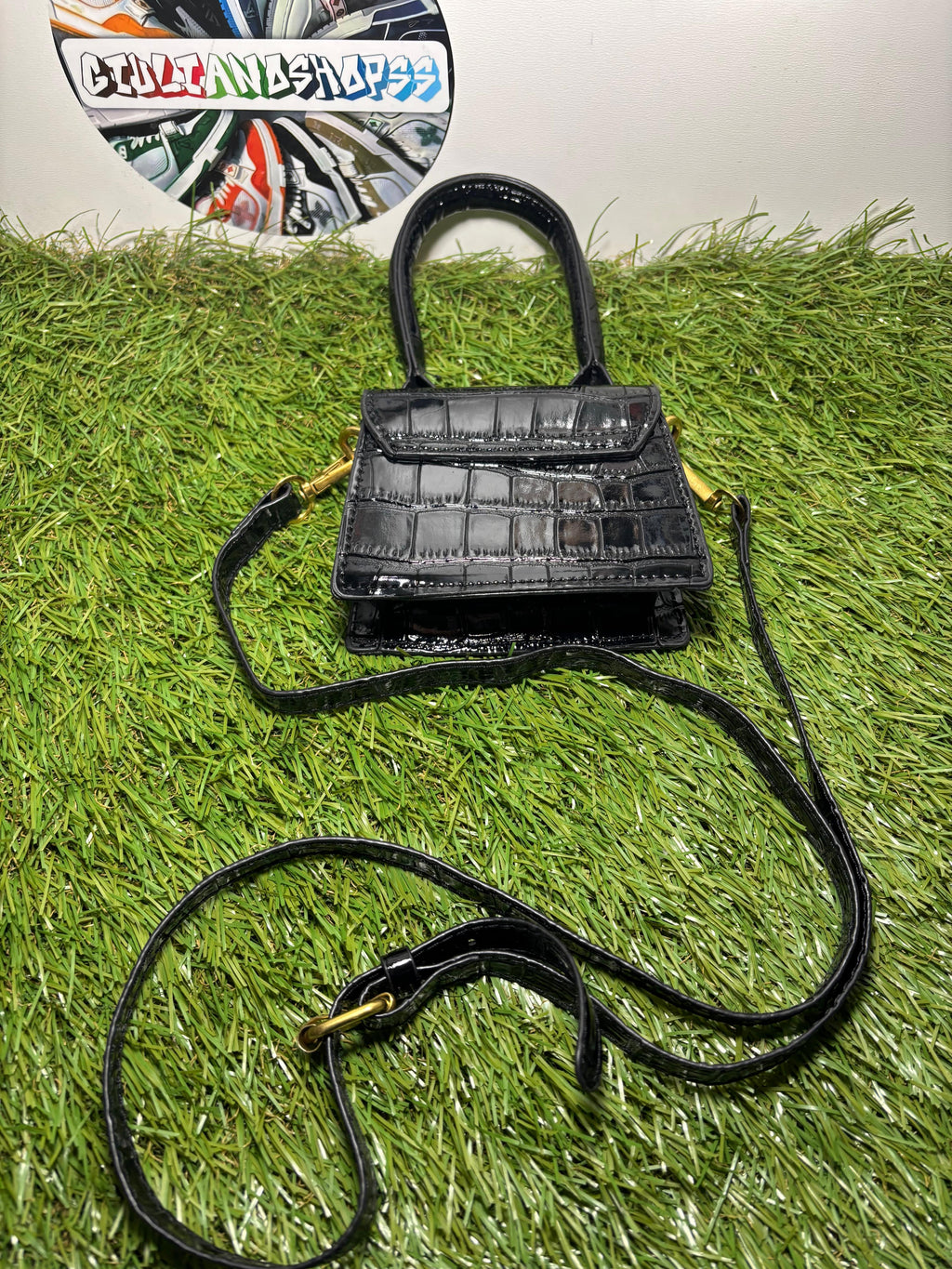 Jacquemus Le Chiquito Mini Nero Croc