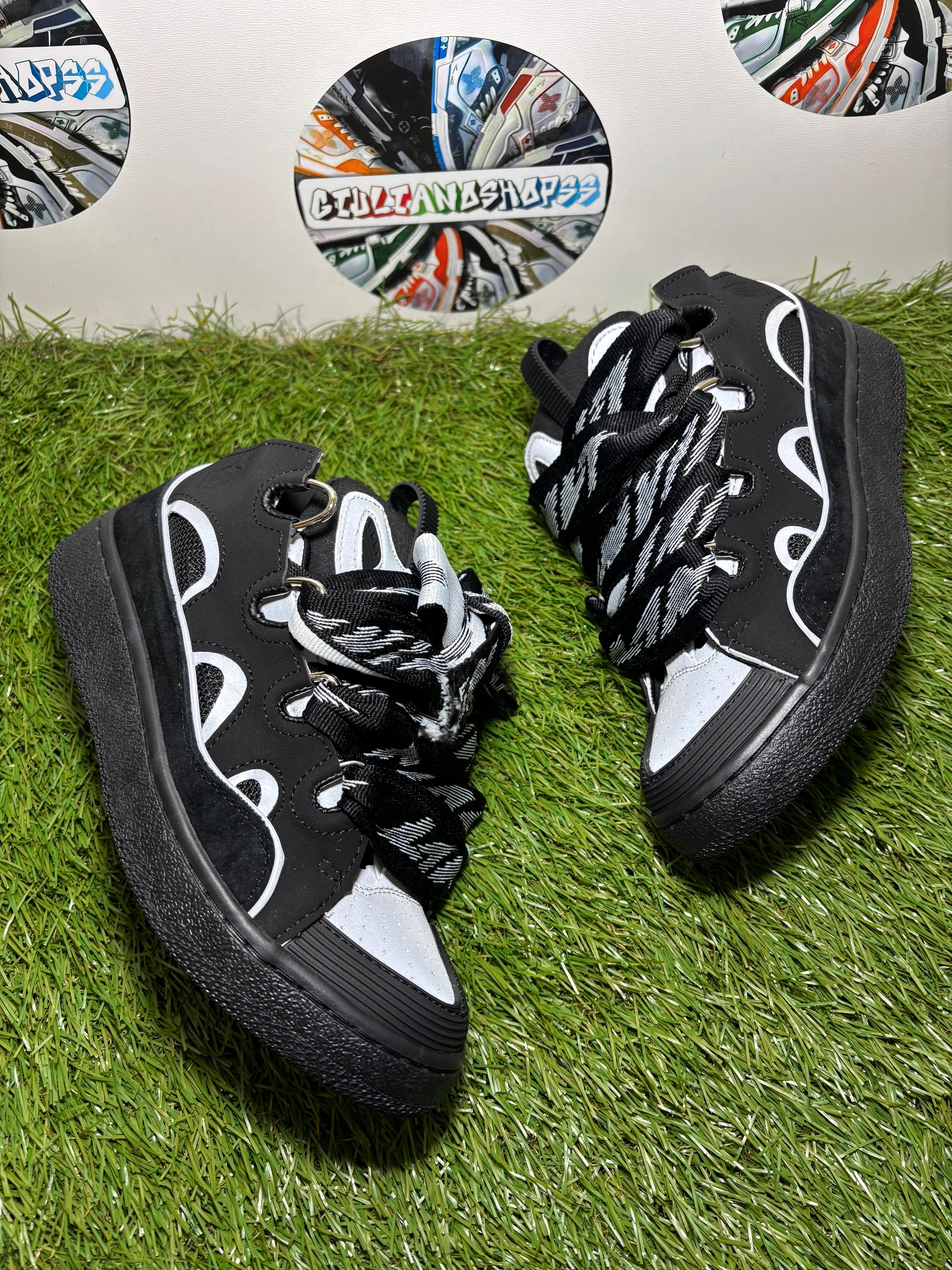 Lanvin Curb Nero Bianco