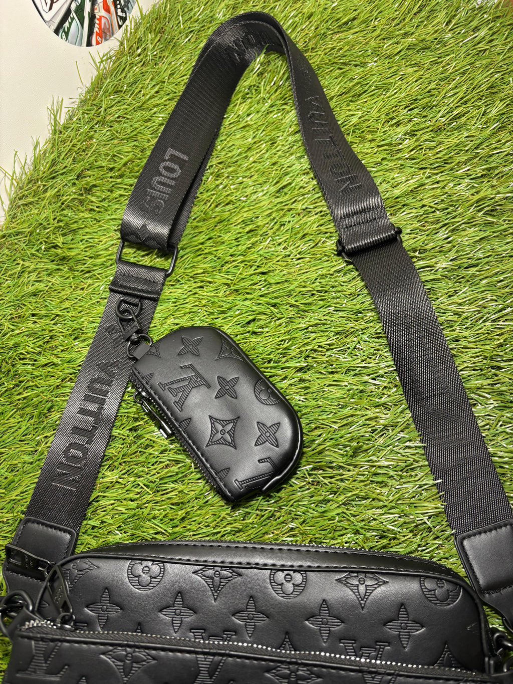 Louis Vuitton Trio Messenger Empreinte Nero