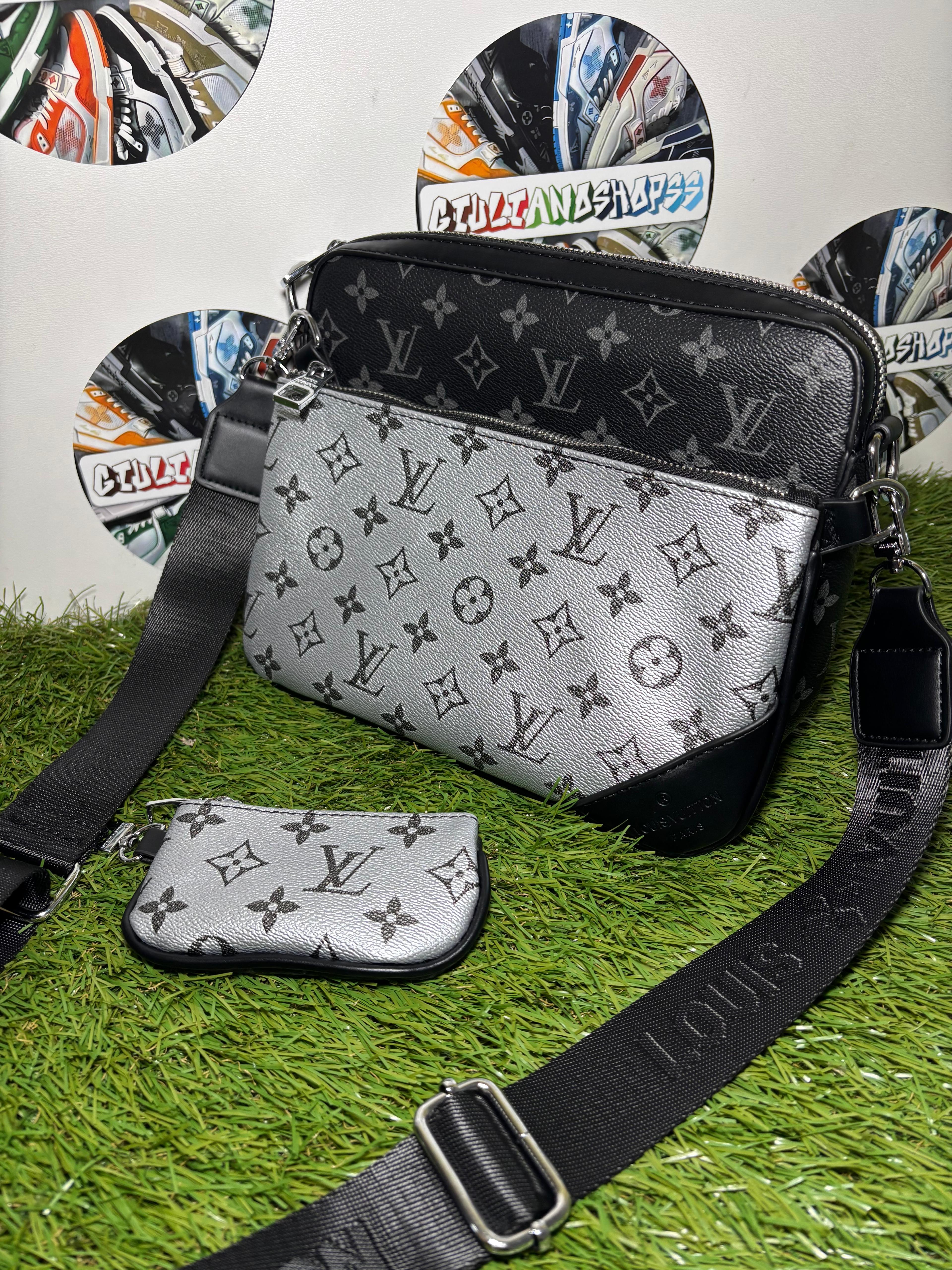 Louis Vuitton Trio Messenger Eclipse Argento