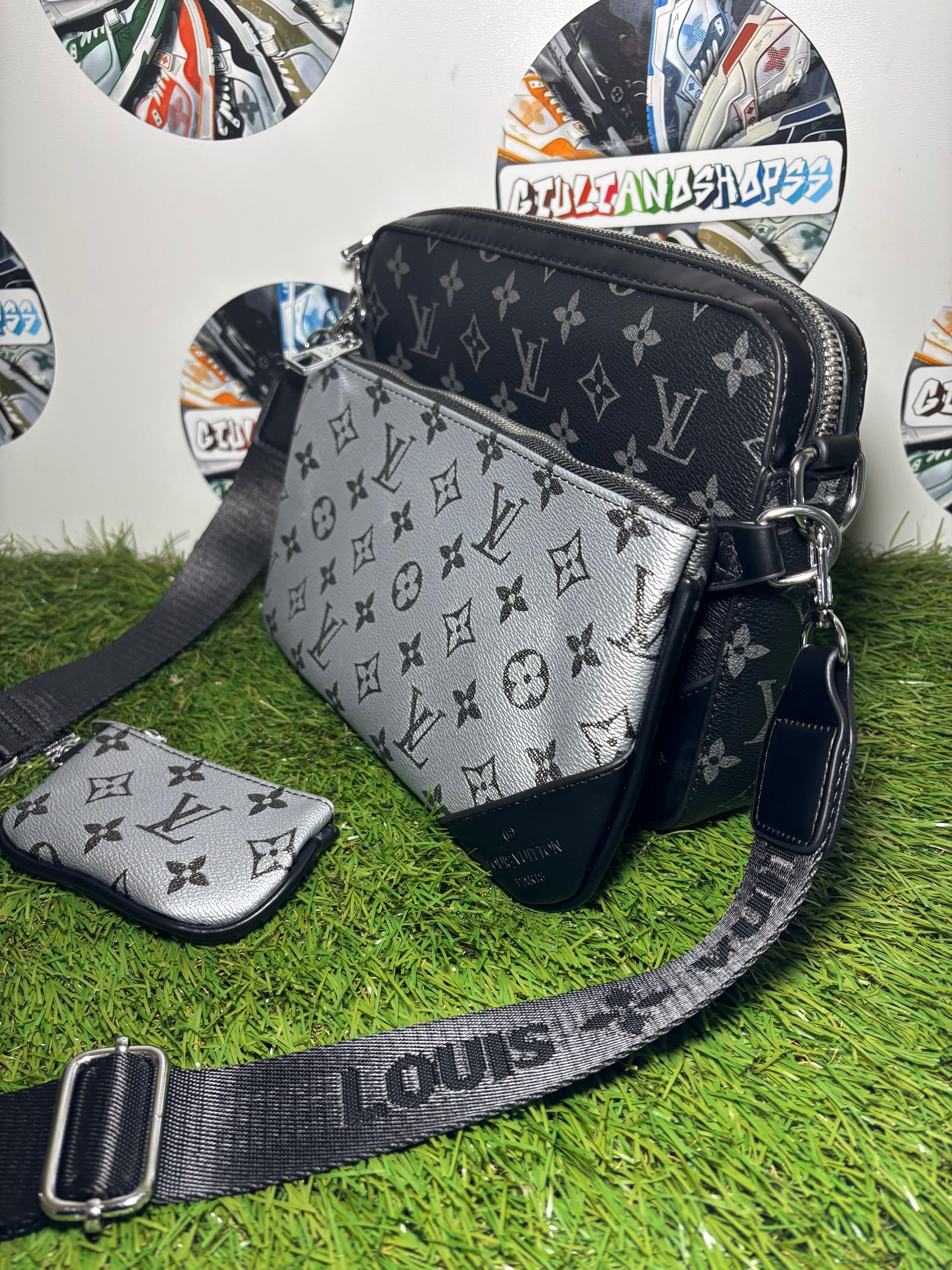 Louis Vuitton Trio Messenger Eclipse Argento