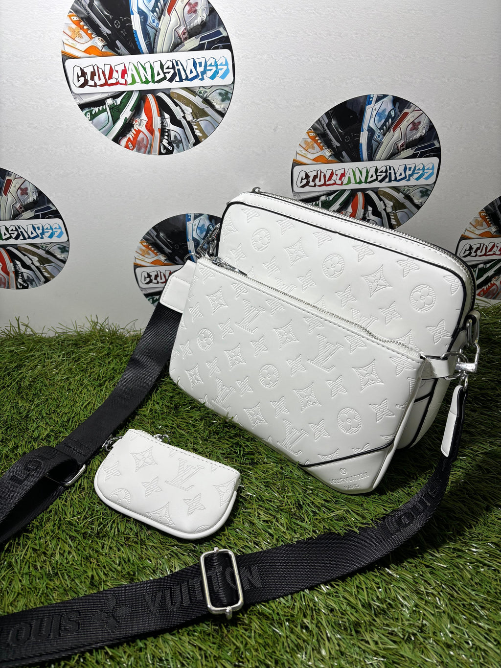 Louis Vuitton Duo Messenger - Bianca Monogram Embossed
